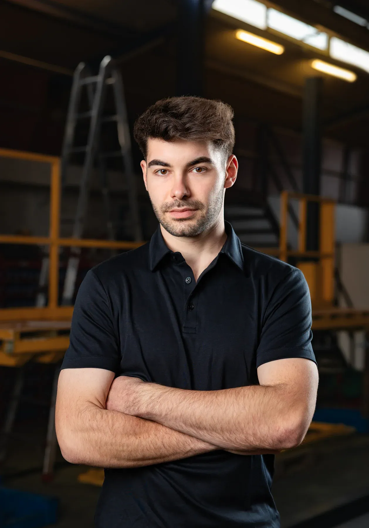Kevin Kovar in der Werkstatt